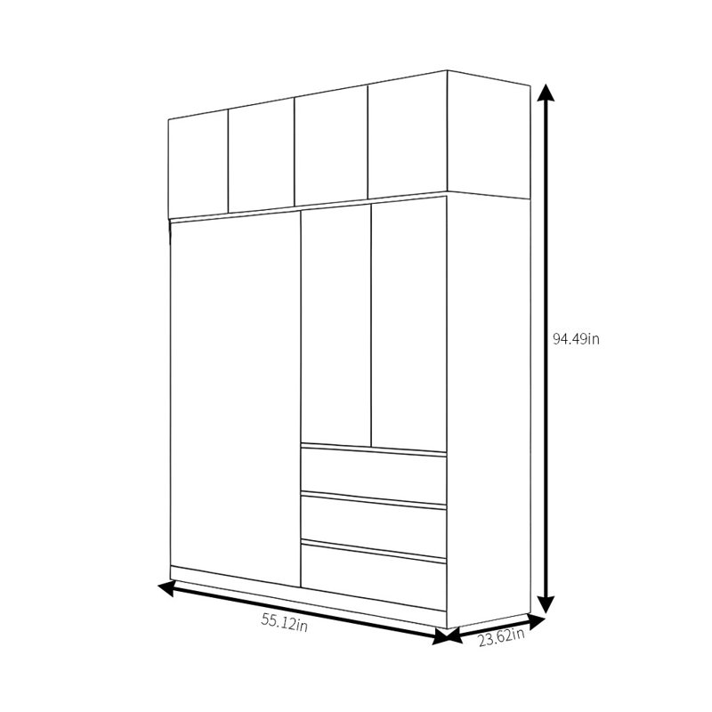Hornsea, H 94,49 po x l 55,12 po x P 23,62 po