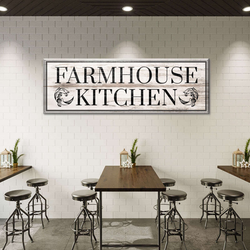 «Farmhouse Kitchen», impression sur toile, H 42 po x l 14 po x P 1,25 po
