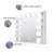 Vanity Mirror with 14 Large Bulbs Lights and Jewelry Organizer