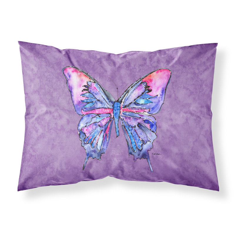 Taie d'oreiller papillon, Mauve