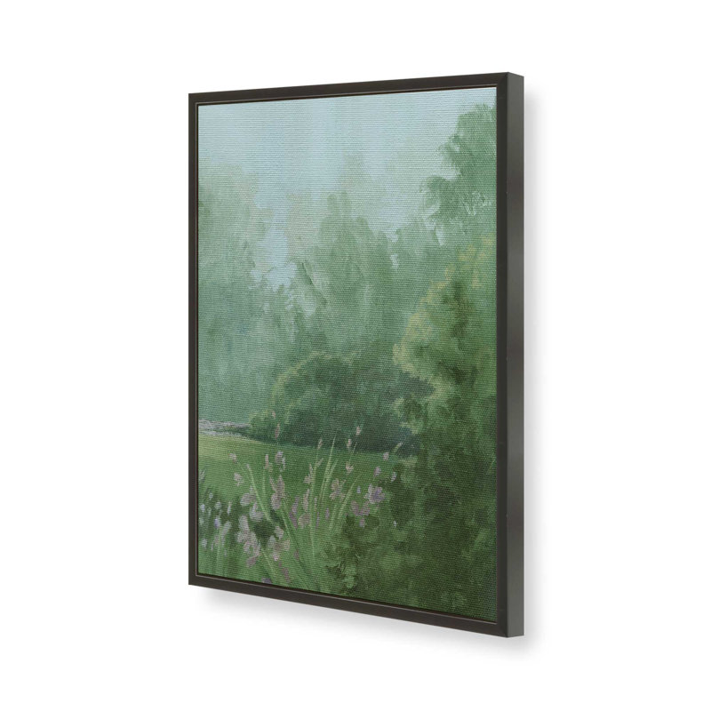 «Amethyst Iris Meadow II» par Grace Popp, reproduction d'art, H 30 po x l 20 po, Cadre ouvert sans passe-partout, Noir