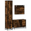 3 Piece Bathroom Furniture Set Engineered Wood-1508332343