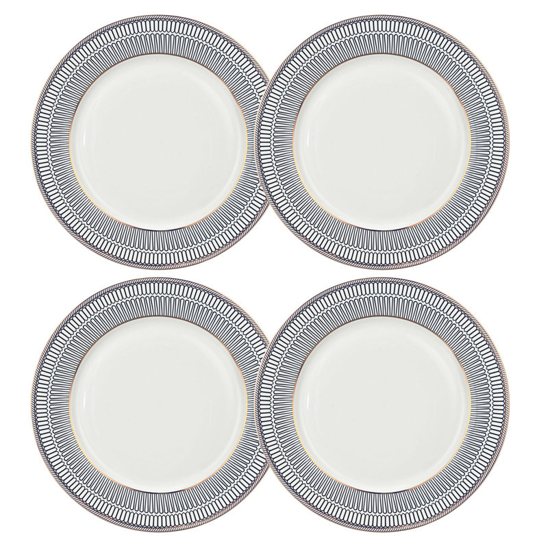 Assiette à dessert en porcelaine 7,5 po Siep, ensemble de 4
