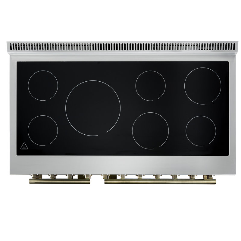 Cuisinière électrique Paolo, 48 po, blanc, Blanc