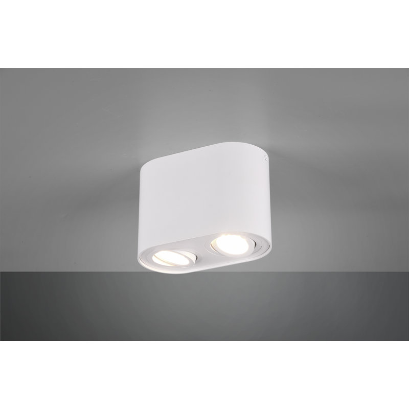 Dewitt LED Flush Mount, Matte White