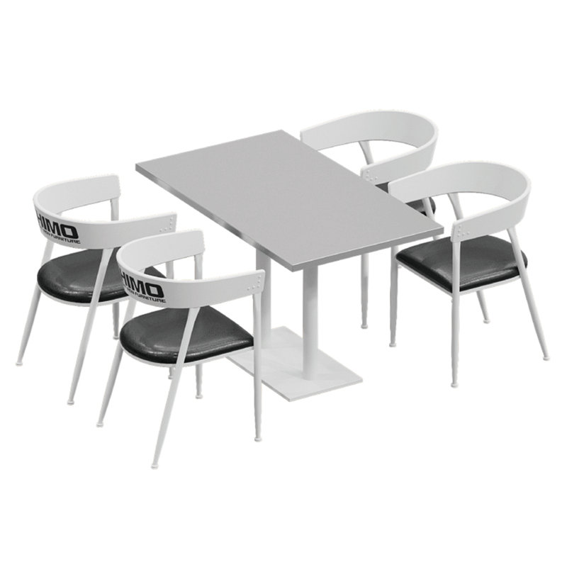 Murch 4 - Person Pedestal Dining Set, 29.6'' H x 47.3'' L x 27.6'' W, White, White