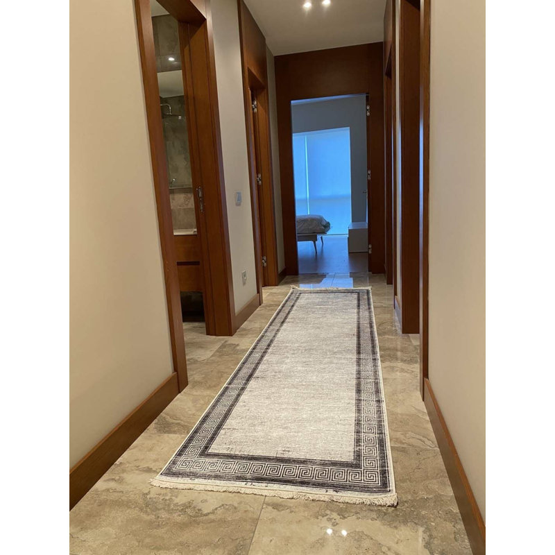 Tapis mathaï avec envers antidérapant, Tapis de couloir 2 pi 7 po x 9 pi 10 po