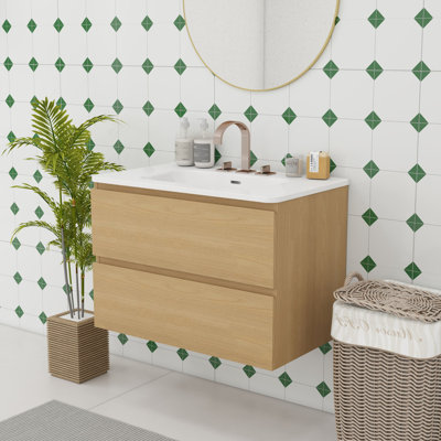 Meuble-lavabo mural moderne