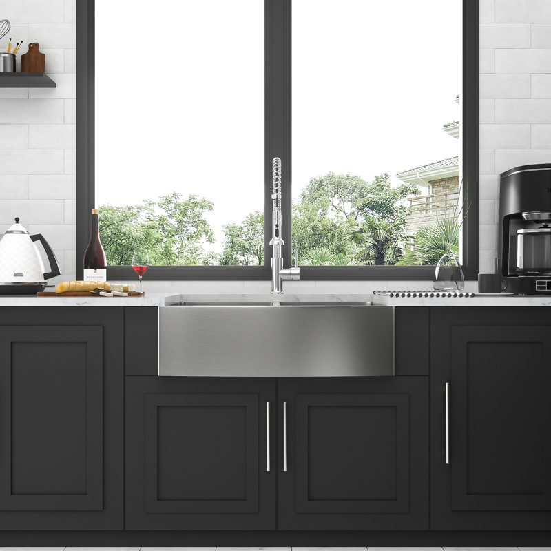 33"X21"X10" Double Bowl Stainless Steel Sink - Provides Convenient Workspace 33X21x10 Inch To Corrosion And Scratches