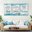 «Home Family Blessing Quote», reproduction sur toile-93059866