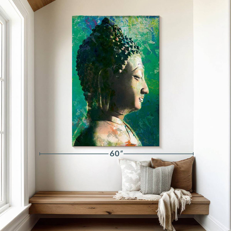 Adella Buddha Head Profile II, 51" H x 34" W