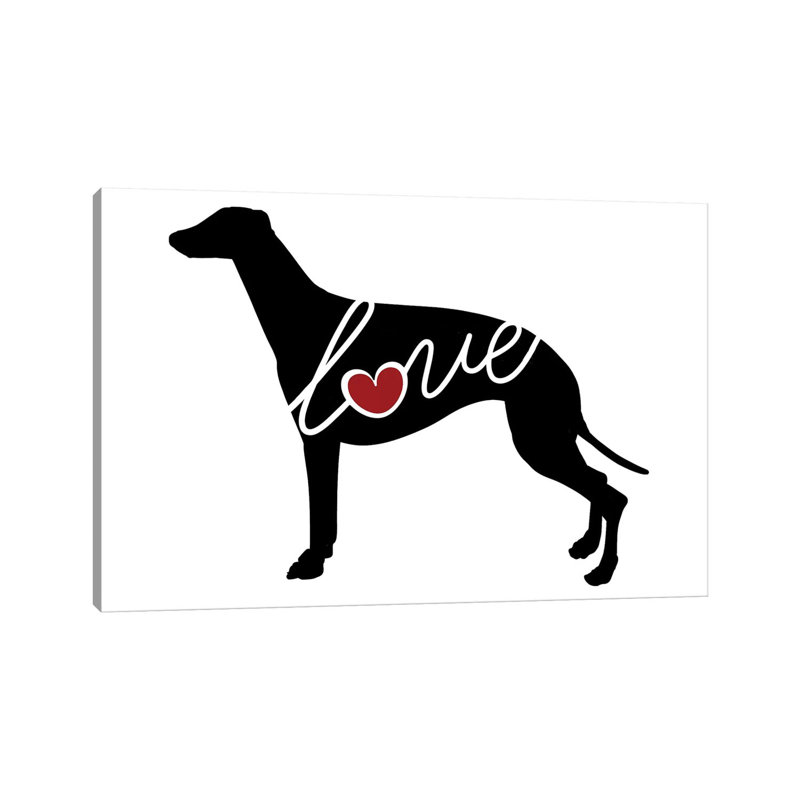 Greyhound 1 Piece Wrapped Canvas Wall Art, 66.04 cm H x 45.72 cm W x 3.175 cm D