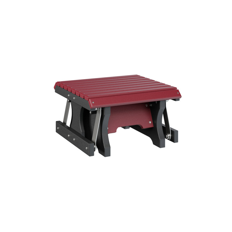 Tabouret Berlin, Scarlet Red Top/Black Base