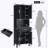 Freestanding Tall Bathroom Cabinet with a Drawer, 2 Cabinets, 4 Soft-Close Doors, 2 Adjustable Shelves, Open Storage-118436581
