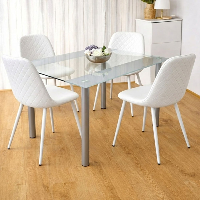 4 - Person Dining Set, White