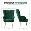Bastoam 50Cm Wide Tufted Velvet Wingback Chair-2078330901