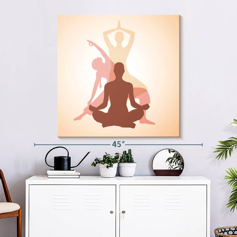 Kerrick Yoga Pose, H 33 po x l 33 po
