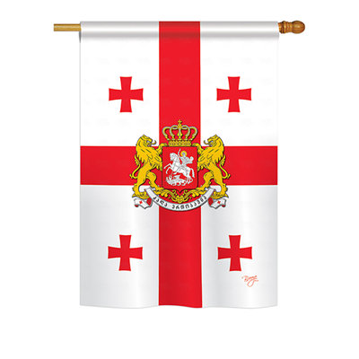 Drapeau de jardin en polyester 2 côtés georgia republique