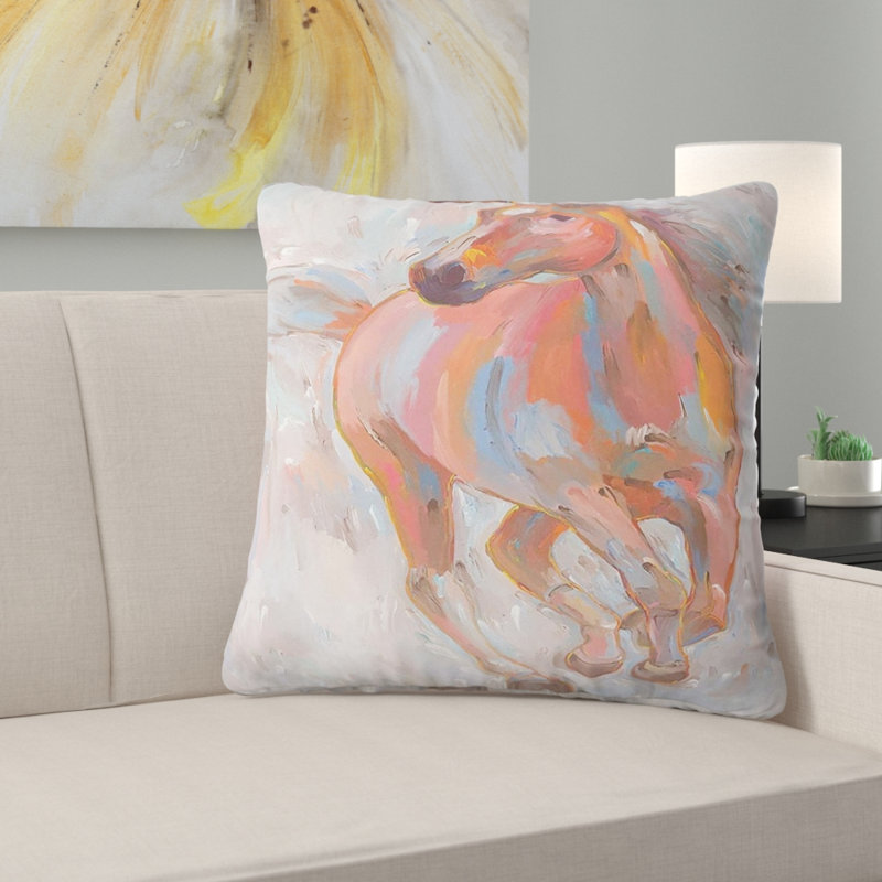 Canapé hippique carré coussin décoratif, 16 po x 1 po
