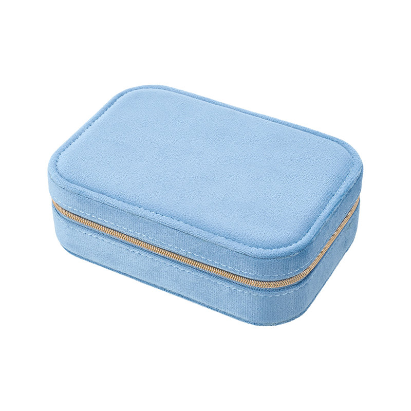 Leather Jewellery Box +, Blue