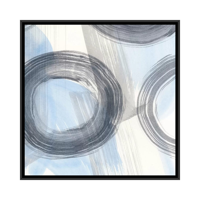 « torsions et tours », reproduction sur toile, H 18 po x l 18 po x P 1,5 po, Toile avec cadre noir