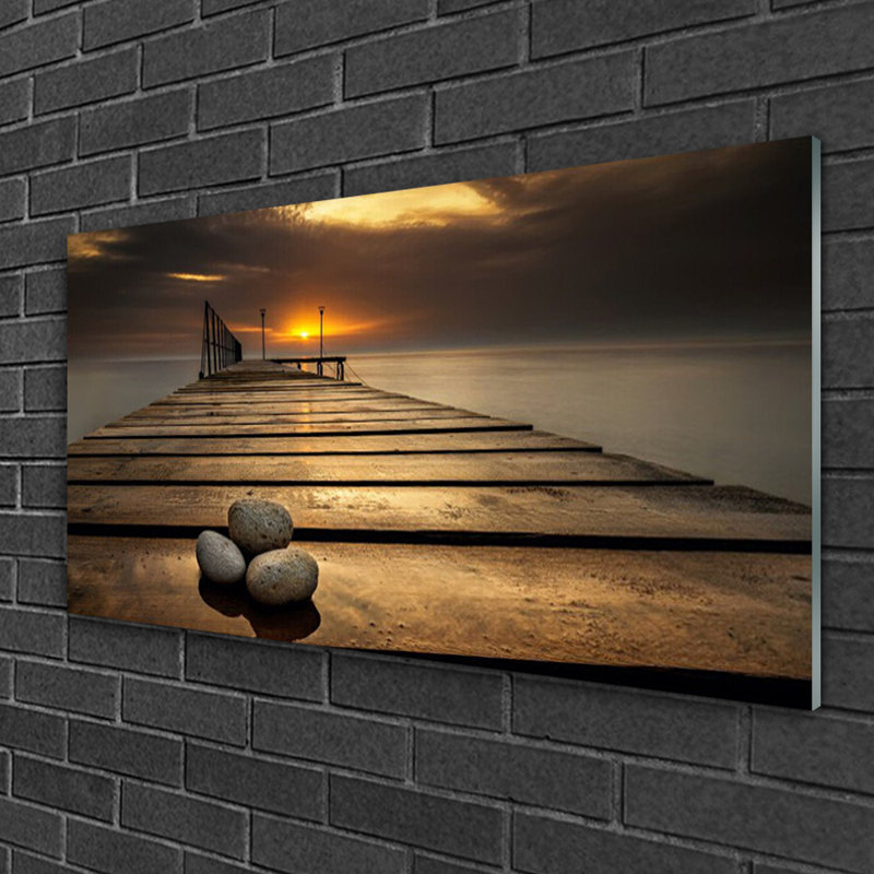 Architecture Bridge Bricks - Unframed Photograph on Glass