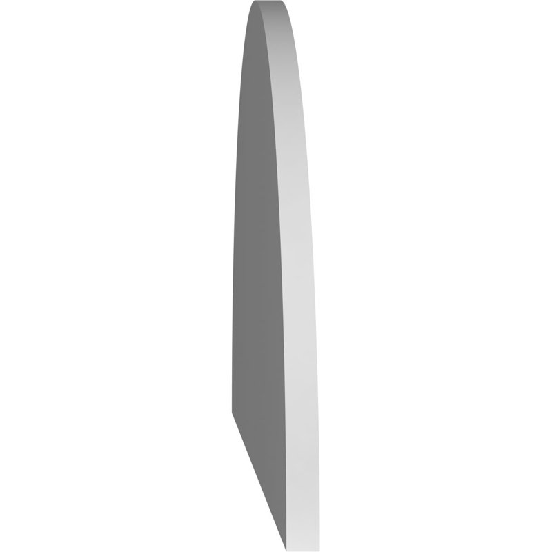 Half Round Surface Mount Signature Urethane Non-Functional Gable Vent Primed Tan, 1" H x 38" L x 19" W
