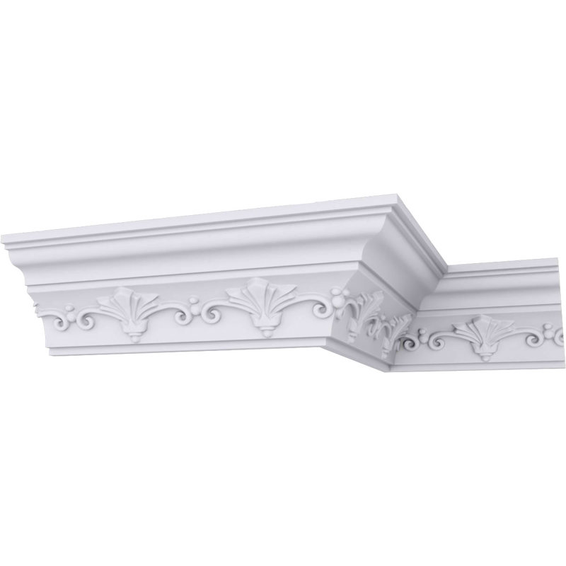 Moulure couronnée Endurathane Roberts, H 3 1/4 po x P 2 7/8 po x F 4 1/4 po x L 94 1/2 po, apprêtée en usine