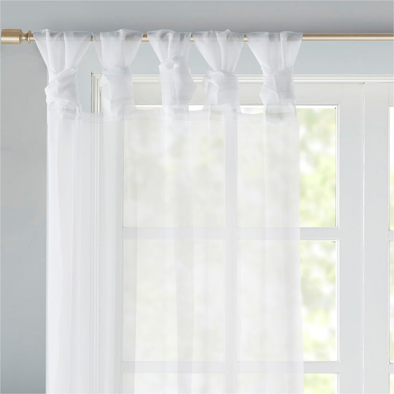 Paire de fenêtres transparentes Twist Tab, L 84 po x L 0,13 po