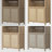 84.25''H Rattan Arched Bookcase With Adjustable Shelf-1436351190