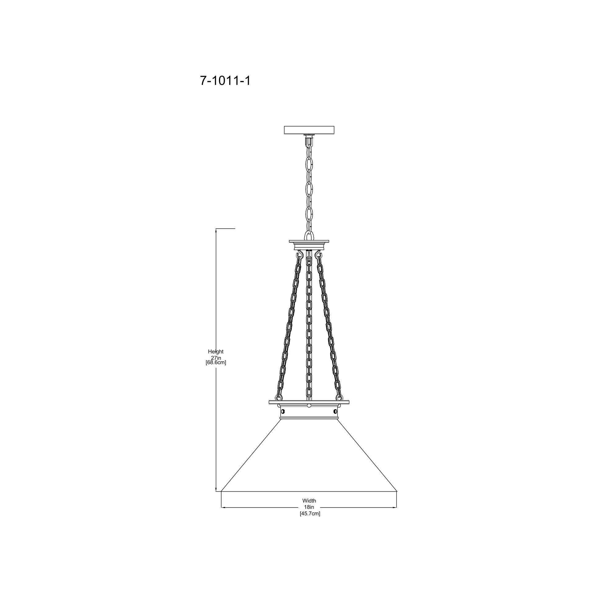 Tweedy 1 - Light Black Single Pendant, Chrome/Polished Nickel