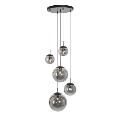 Trent 5 - Light Black Cluster Pendant