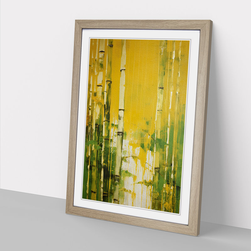 Single Picture Frame Print on Wood, Oak Framed, 46cm H x 34cm W