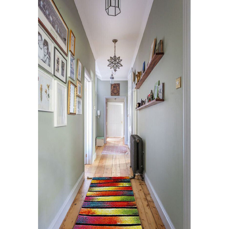 Leoline Striped Indoor / Outdoor Area Rug, Rectangle 80 x 150cm