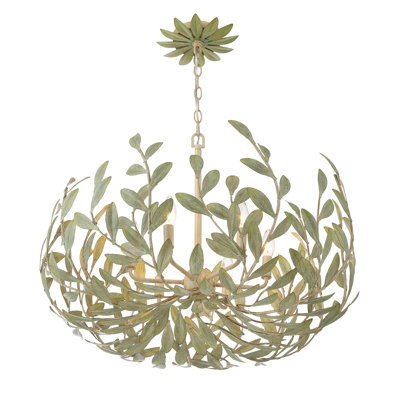 Maniteau 5 Light Champagne Green Tea Chandelier