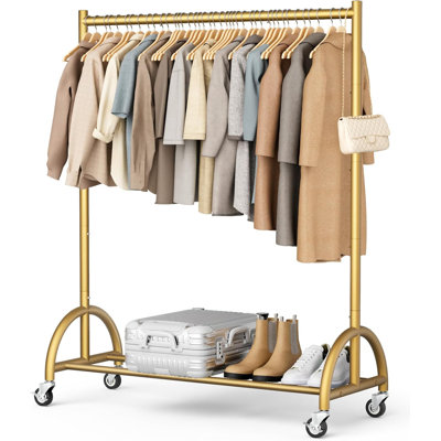 Porte-vêtements robuste à roulettes