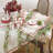 Embroidered Flourish Design Holiday Ivory Cloth Napkins 20 X 20 Inch, Set Of 4