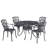 Frontenac 4 - Person Patio Dining Set Umbrella Hole Included Round Table-90562403-90562388-20237342