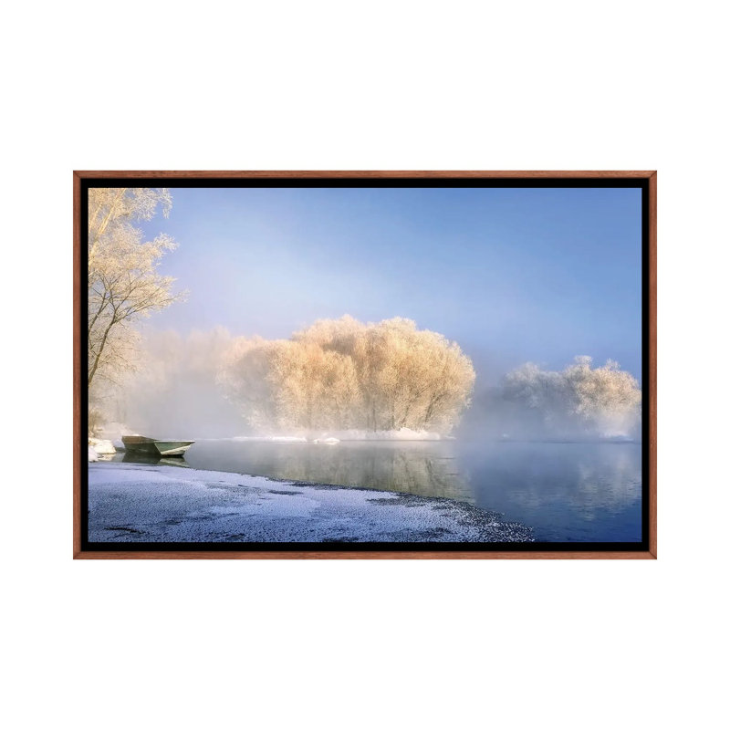 Morning Fog And Rime In Kuerbin by Hua Zhu - Print on Canvas