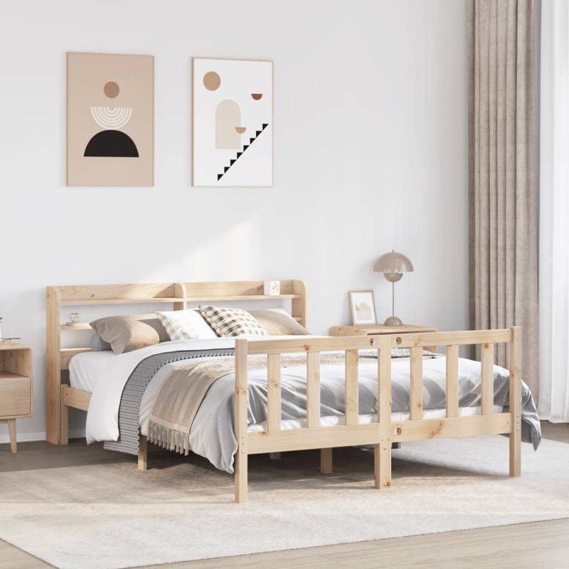 Storage Bed, European Kingsize (160 x 200 cm), Brown