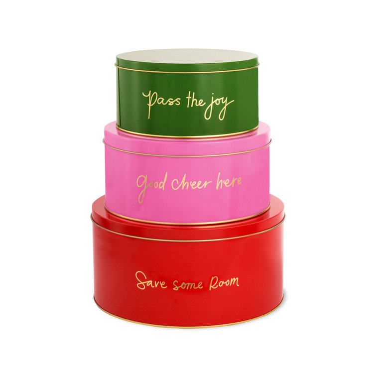 3 Piece Cookie Tin Set, Save Some Room 
