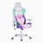Gaming Chair With Polyurethane, Swivel, Lumbar Support, Adjustable Height, Headrest Included, Wheels