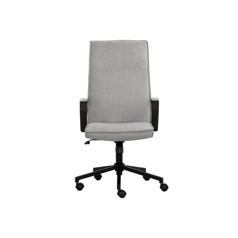 CHAISE DE BUREAU SWANSON - POLO CLUB STONE / BRAVO MÉTAL - Gris