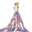 Mauve robe de bal - toile de fond illustrative mauve-119863975