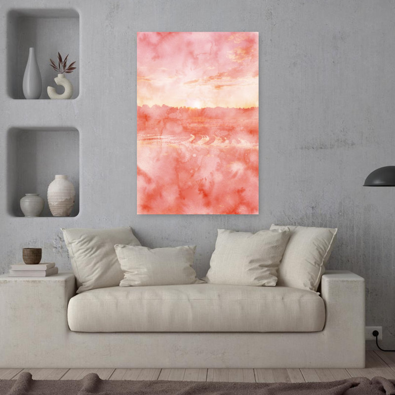 Art contemporain Peaceful Abstract Contemporary Landscape Nature, H 36 po x l 24 po