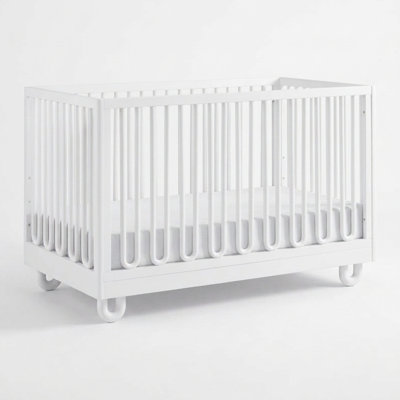 Meridian 3 in 1 Convertible Crib In White
