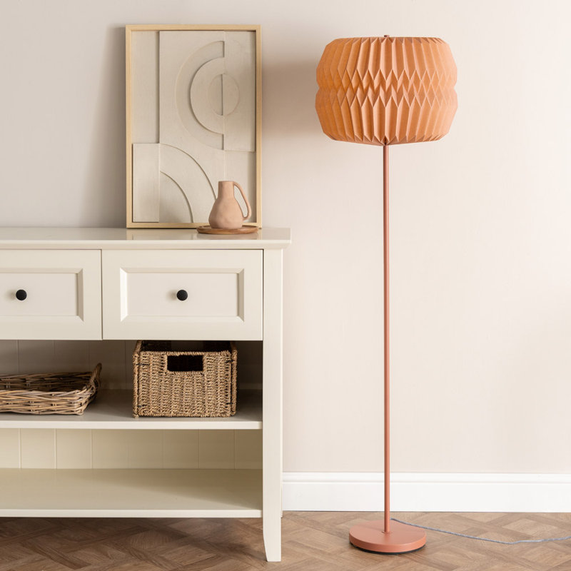 Caillen 143cm Pink Traditional Floor Lamp