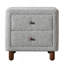 Table de chevet 2 tiroirs Grey Boucle