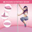 Pole Dance Mat, 2 po x 5 pi, tapis de danse pliable pour la maison, léger et pliable, rose