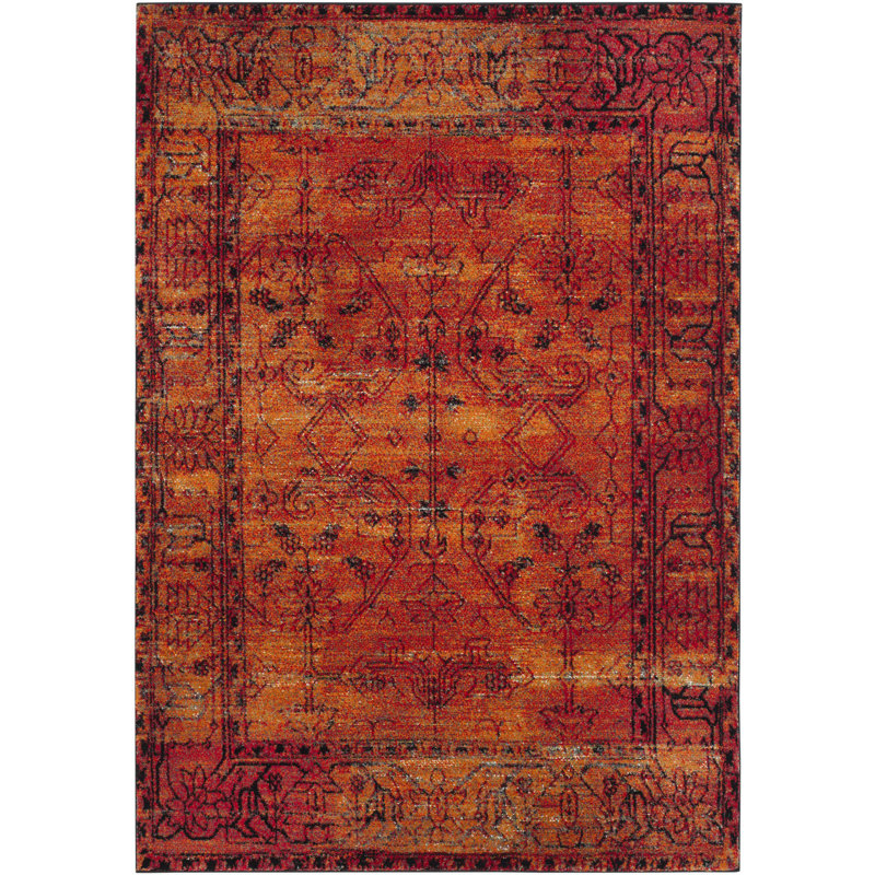 Tapis oriental orange Scheinuk, Rectangle 9 pi x 12 pi